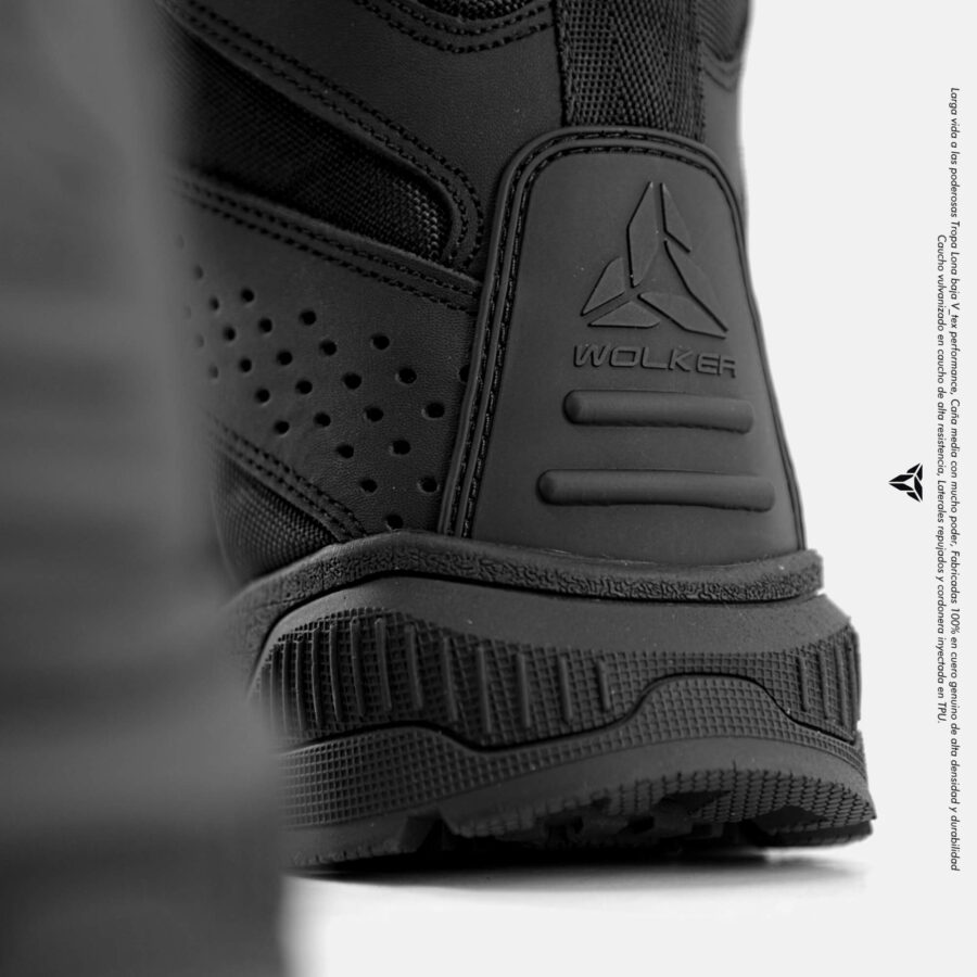 Botas militares tacticas Wolker Ref tropa lona baja v tex performance caña media en cuero 6