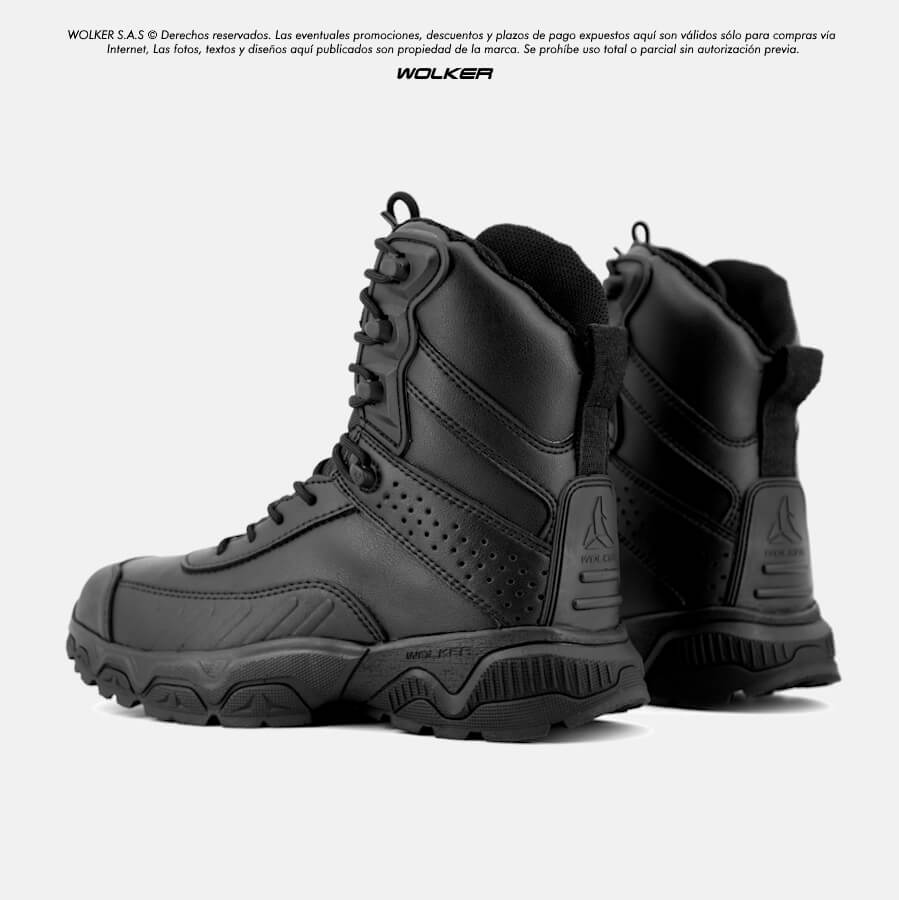 Botas Militares Tacticas Wolker Tropa cuero baja, V_tex performance caña media en Cuero para hombre Tactical 5