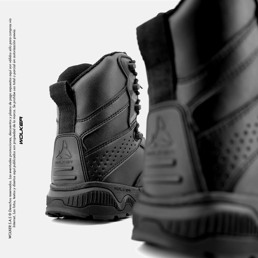 Botas Militares Tacticas Wolker Tropa cuero baja, V_tex performance caña media en Cuero para hombre Tactical 6