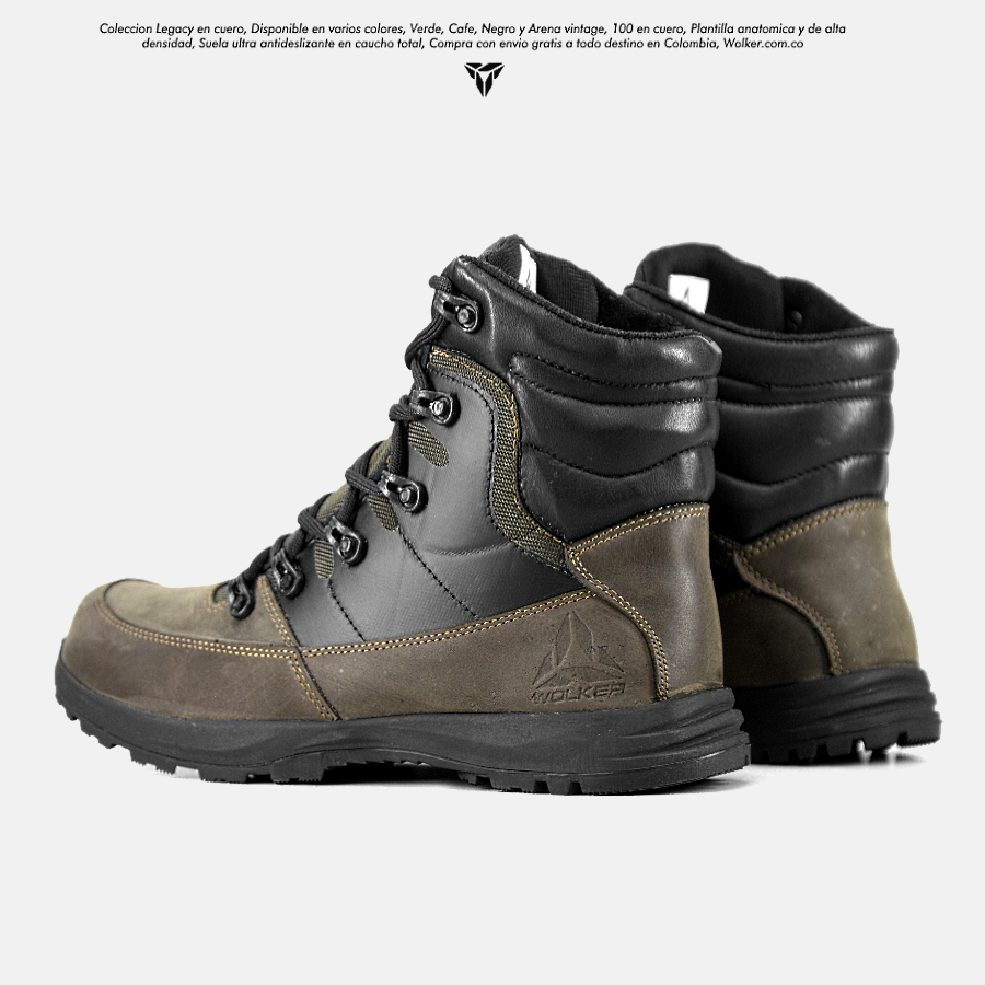 Botas Legacy Wolker Outdoor en cuero para hombre con envio gratis 5
