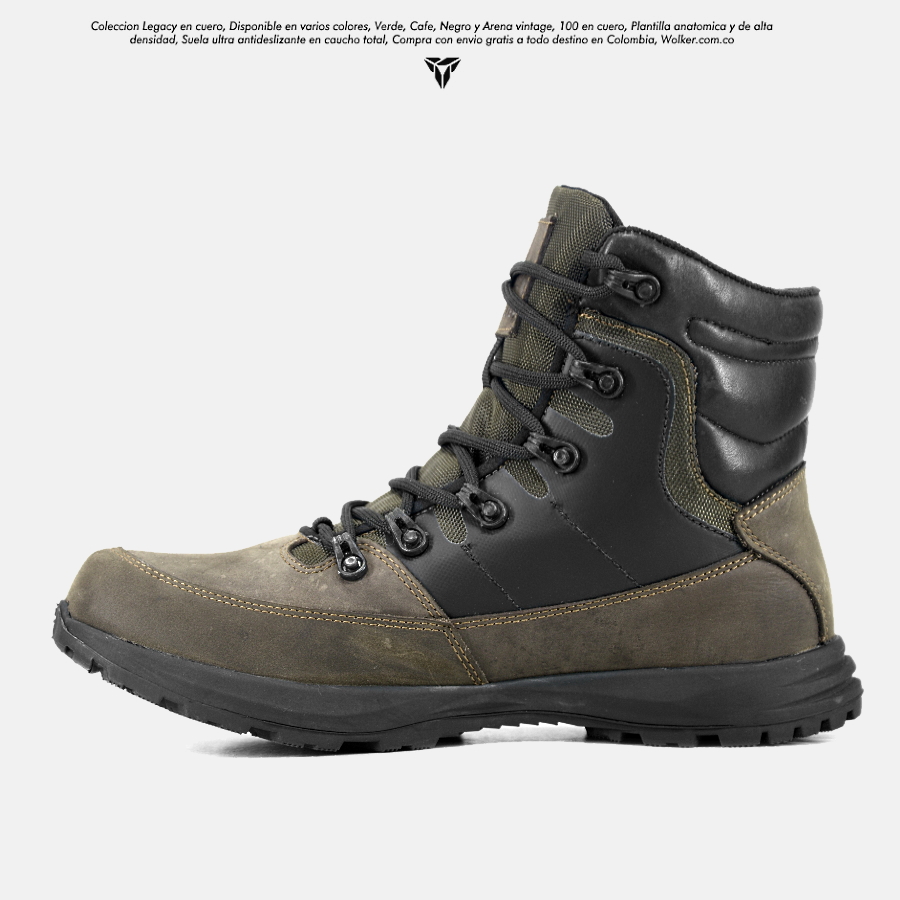 Botas Legacy Wolker Outdoor en cuero para hombre con envio gratis 7