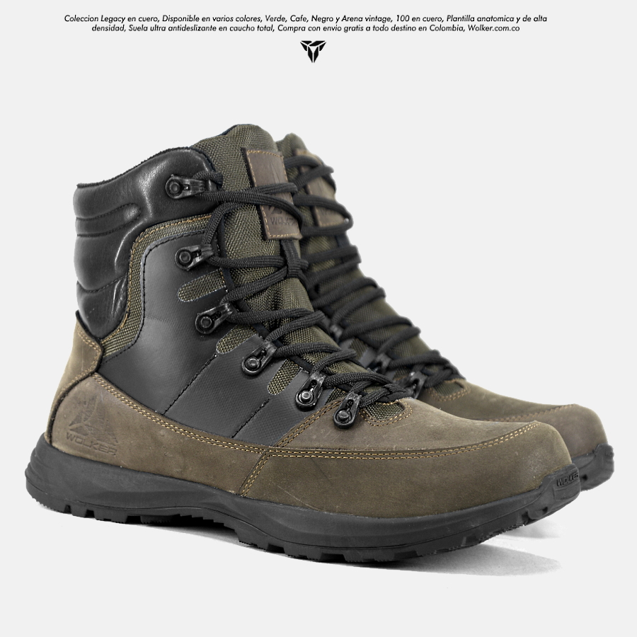 Botas Legacy Wolker Outdoor en cuero para hombre con envio gratis 8
