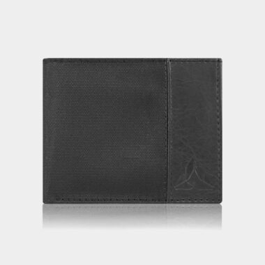 Billetera Wolker en Cuero / Lona - Negro