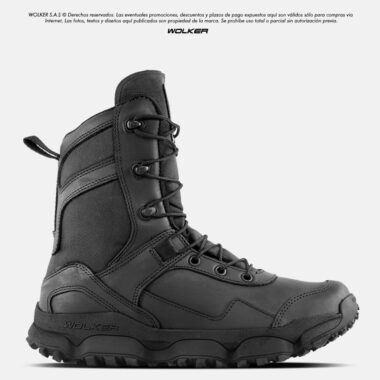 Botas Militares Forza Cuero alta V_tex / Side Zipper