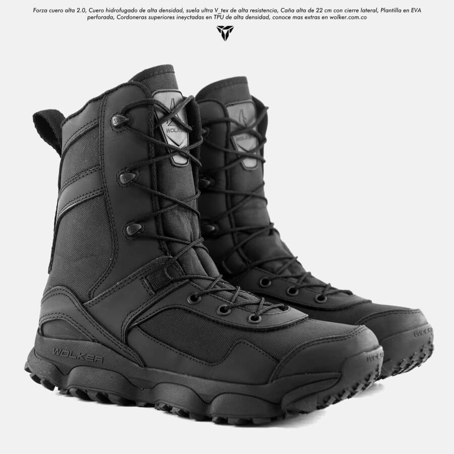 BOTAS MILITARES WOLKER FORZA LONA ALTA PERFORMANCE CON ENVIO GRATIS CUERO GENUINO ENVIOS A TODO COLOMBIA TIENDA ONLINE 3