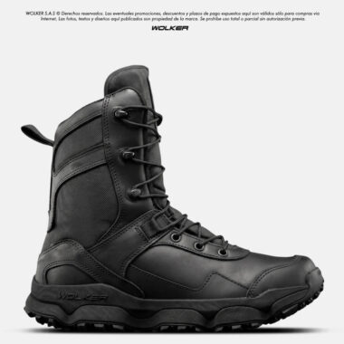 Botas Militares Forza Cuero alta V_tex / Side Zipper