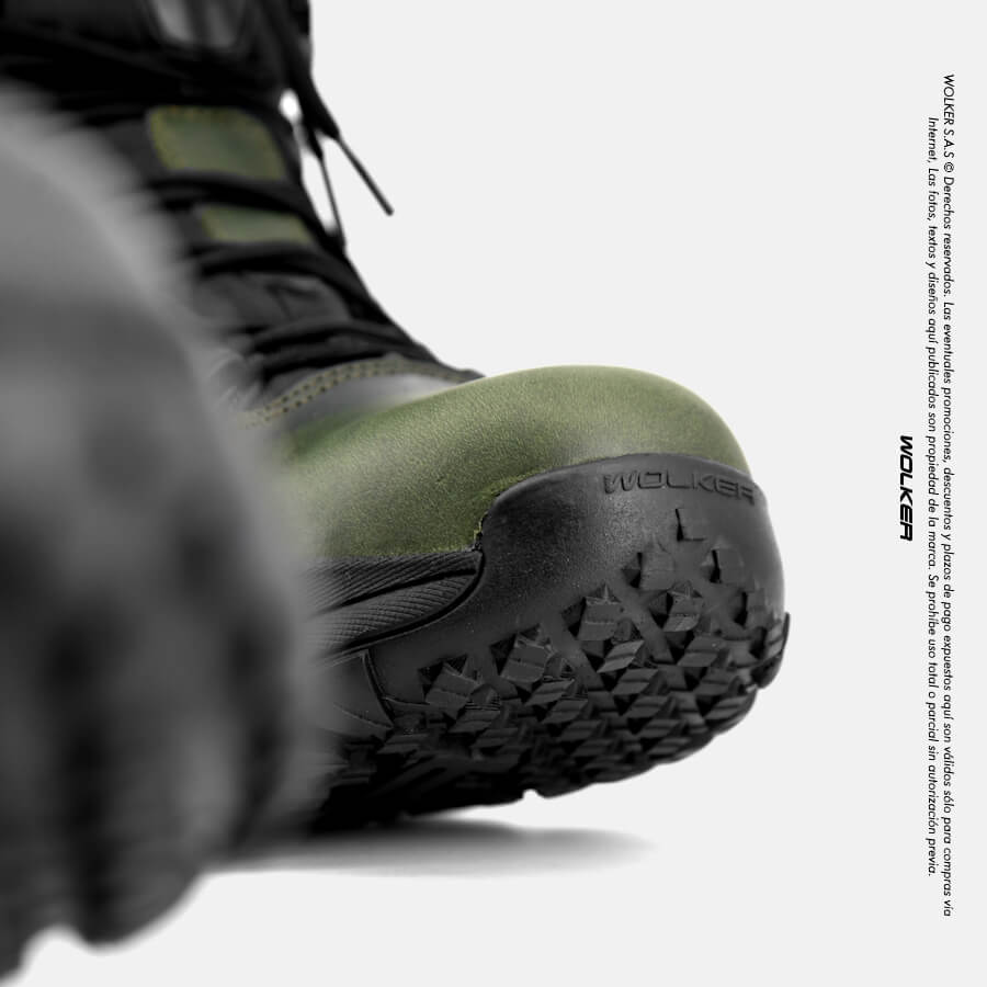 BOTAS INDUSTRIALES DE SEGURIDAD STARK NEGRO EN CUERO WOLKER PERFORMANCE VERDE 7