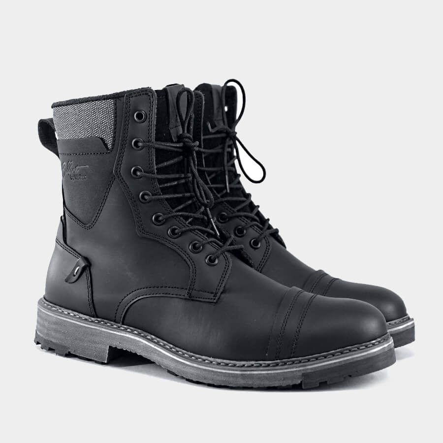 Botas clasicas para Hombre Wolker Standford Negro 100% cuero envio gratis a todo Colombia wolker.com.co 2