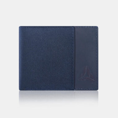 Billetera Wolker en Cuero / Lona - Azul