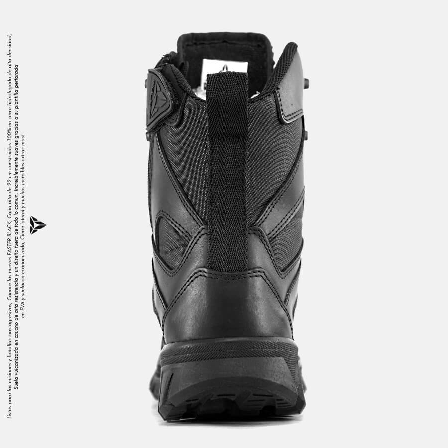 Botas Militares Wolker referencia FASTER BLACK, caña alta en cuero para hombre, envios gratis a todo Colombia Amazon. 5