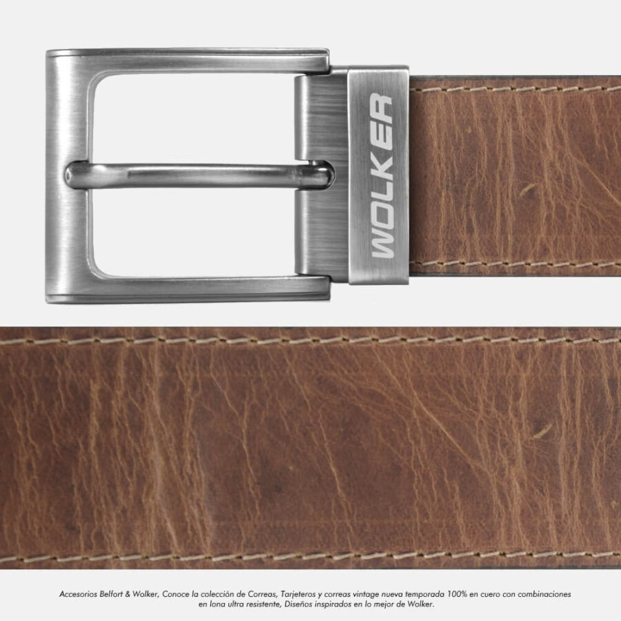 BILLETERA BELFORT WOLKER EN CUERO PARA HOMBRE TALLA 36 - 6 CAFE