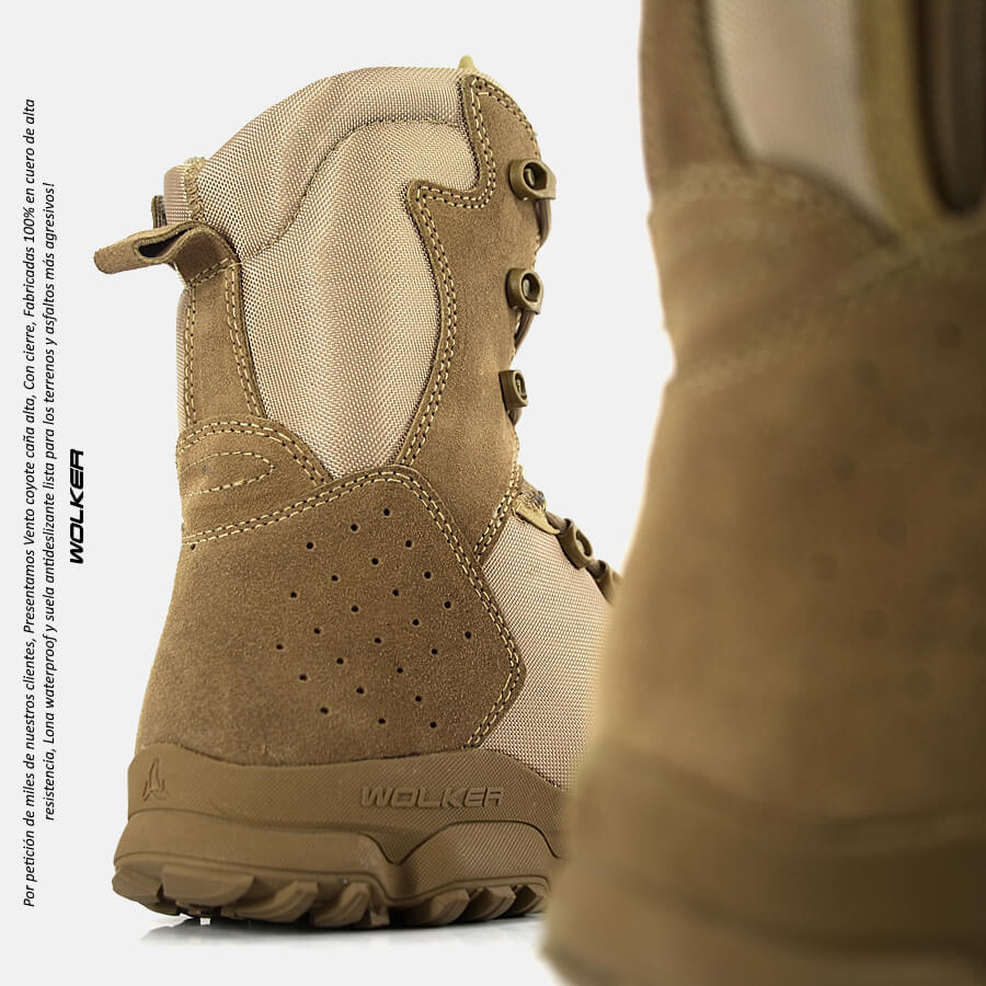 Botas Militares, Botas tacticas coyote caña alta en cuero para hombre y mujer, Botas Wolker colombia envio gratis 6