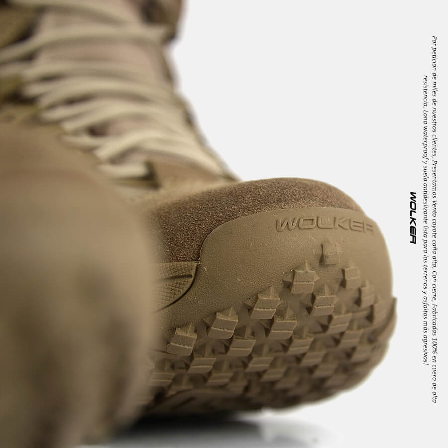 Botas Militares, Botas tacticas coyote caña alta en cuero para hombre y mujer, Botas Wolker colombia envio gratis 8