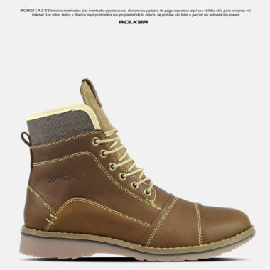 Botas Belfort Miel Buffalo Caña media en Cuero