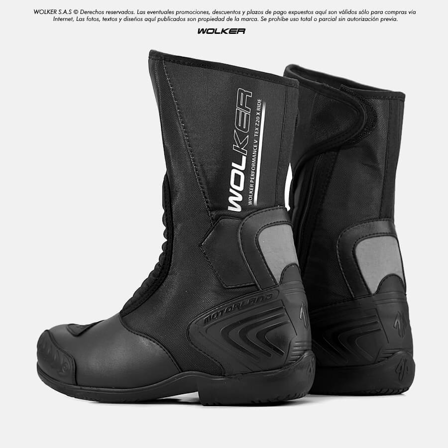 Botas Moteras Wolker Z20 X RIDE Bikerland Motorland Motorad Moto Motociclista Cuero Onmicro 2