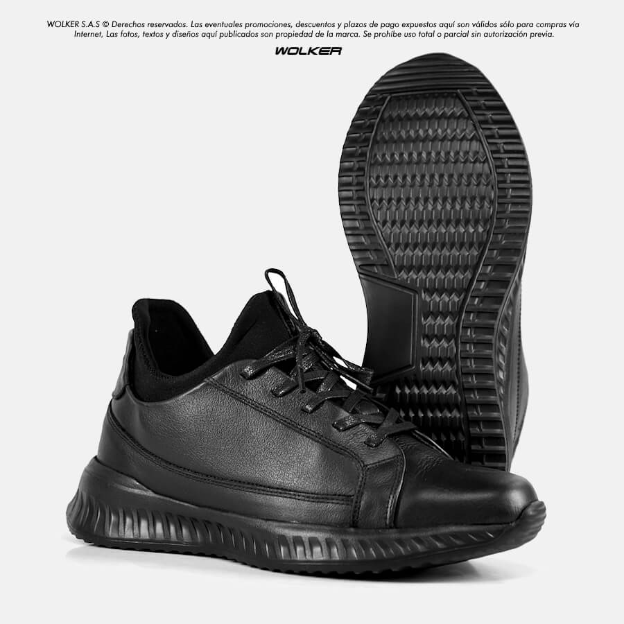 SNEAKERS BELFORT BY WOLKER REFERENCIA MILAN NEGRO EN CUERO PARA HOMBRE ENVIO GRATIS A TODO COLOMBIA TIENDA ONLINE 4
