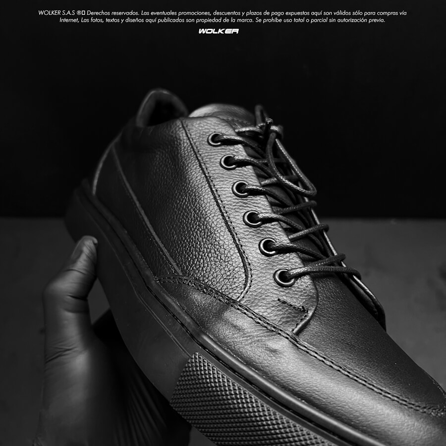 SNEAKERS MASON NEGRO NEGRO CUERO HOMBRE CLASSIC MEN FASHION SHOES WOLKER ENVIO GRATIS COLOMBIA 7