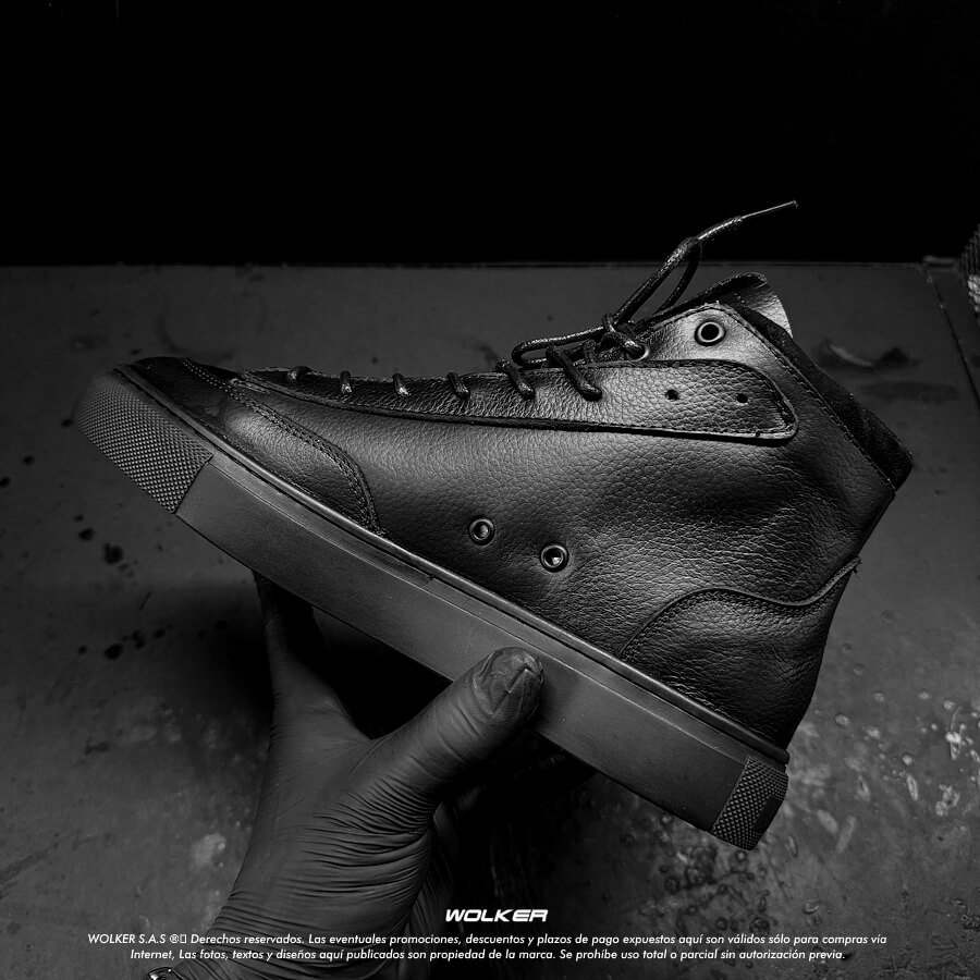 Sneakers Osslo en cuero intaliano, Botines de moda en Cuero Belfort classic con suela en caucho cocida 1 (1)