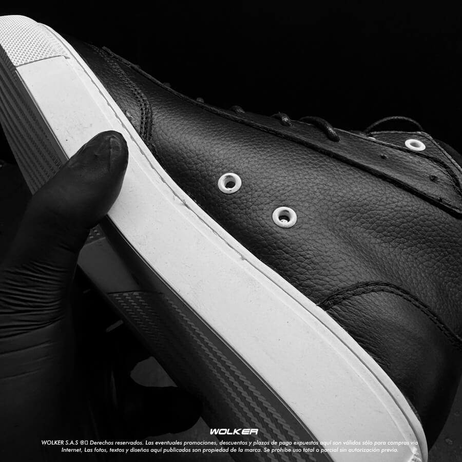 Sneakers Osslo en cuero intaliano, Botines de moda en Cuero Belfort classic con suela en caucho cocida 15 (1)