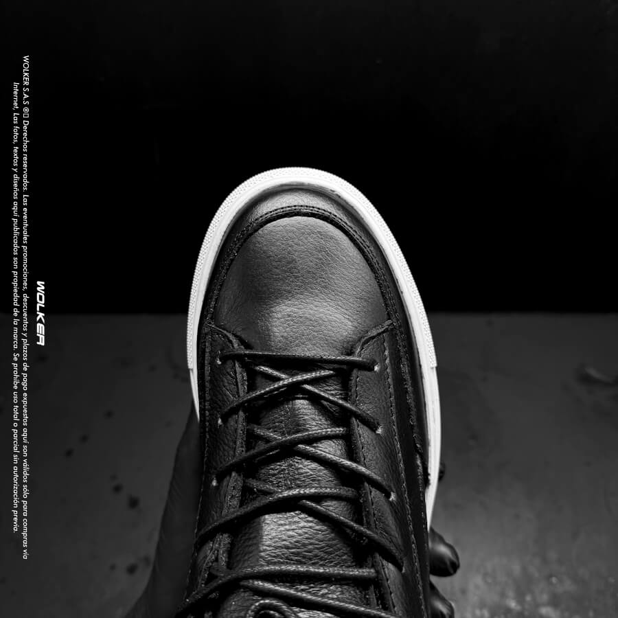 Sneakers Osslo en cuero intaliano, Botines de moda en Cuero Belfort classic con suela en caucho cocida 16 (1)