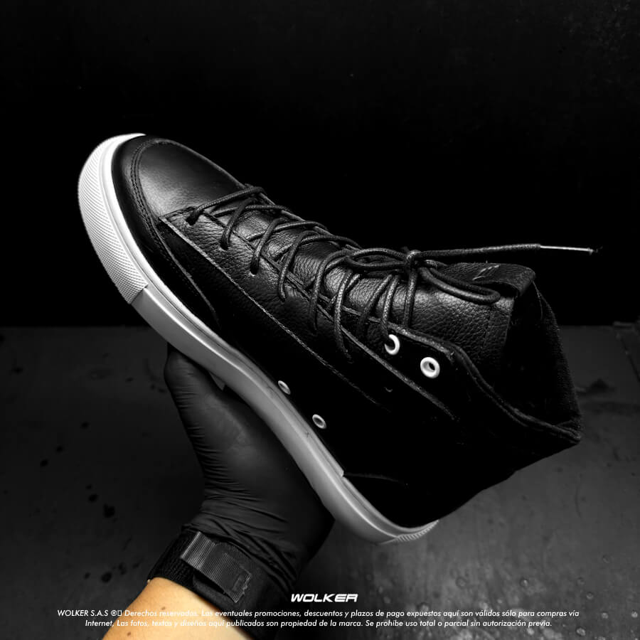 Sneakers Osslo en cuero intaliano, Botines de moda en Cuero Belfort classic con suela en caucho cocida 17 (1)