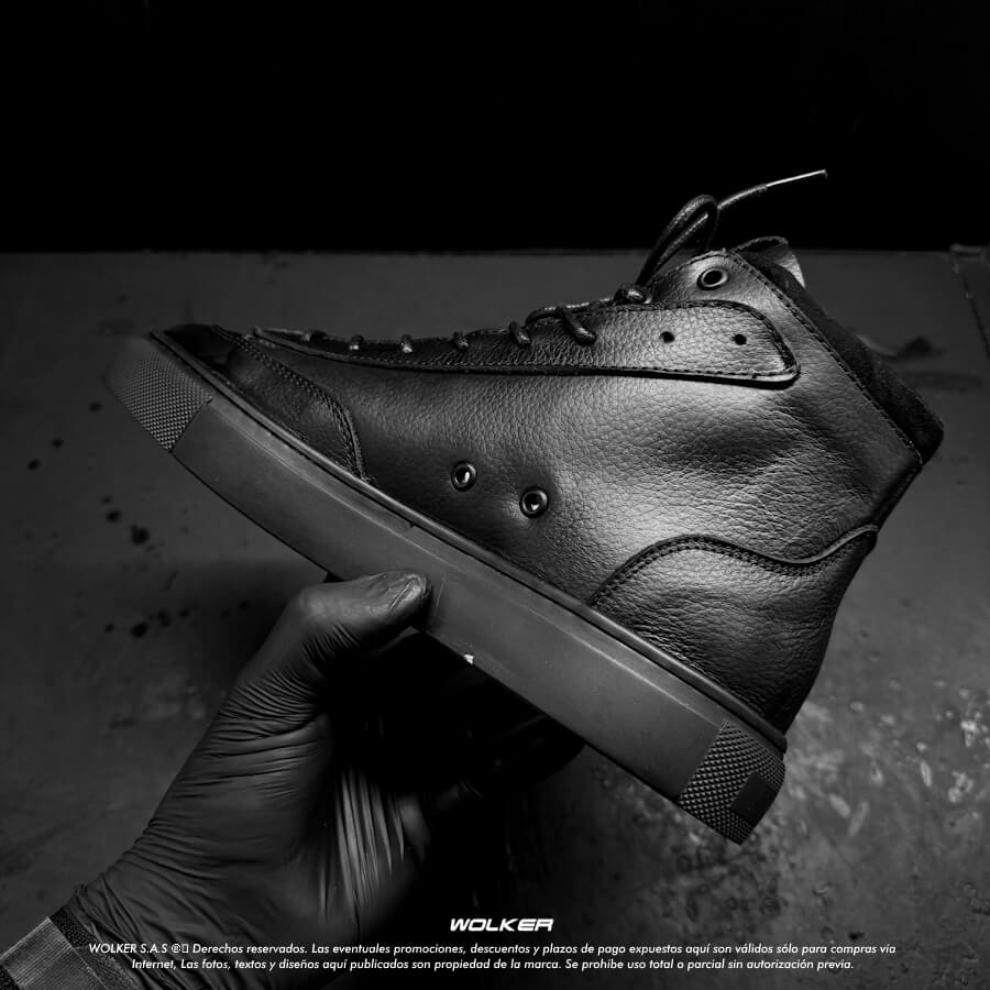 Sneakers Osslo en cuero intaliano, Botines de moda en Cuero Belfort classic con suela en caucho cocida 5 (1)