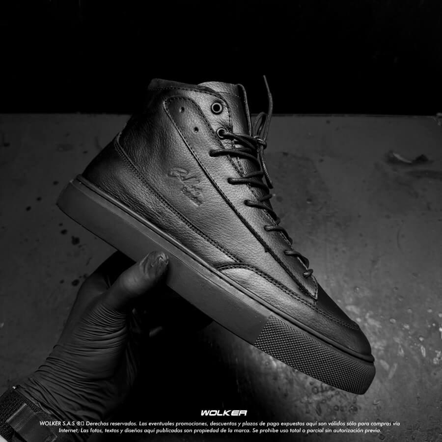 Sneakers Osslo en cuero intaliano, Botines de moda en Cuero Belfort classic con suela en caucho cocida 6 (1)