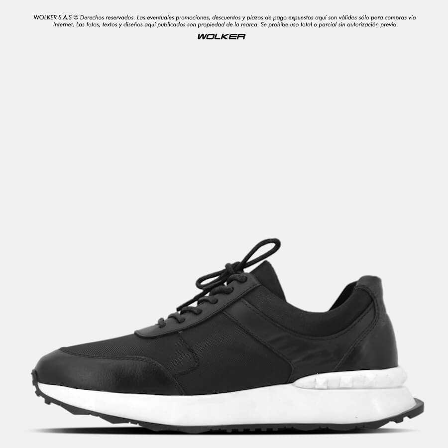 Tenis En cuero para Hombre Belfort, Zapatillas casuales minimalistas Wolker Volture Suela Blanca 2 Tenis En cuero para Hombre Belfort, Zapatillas casuales minimalistas Wolker Volture Suela Blanca 2