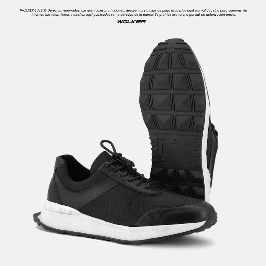 Tenis En cuero para Hombre Belfort, Zapatillas casuales minimalistas Wolker Volture Suela Blanca 3 Tenis En cuero para Hombre Belfort, Zapatillas casuales minimalistas Wolker Volture Suela Blanca 3