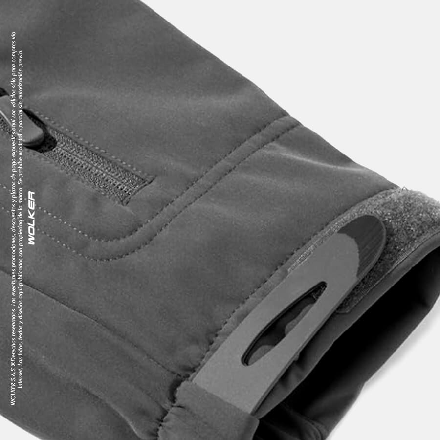 Chaqueta tactica azul semi impermeable para hombre, multifuncional con 7 Bolsillos, Capucha y velcro para parches, Wolker envio gratis a todo Colombia, Chaqueta militar Detalles 2