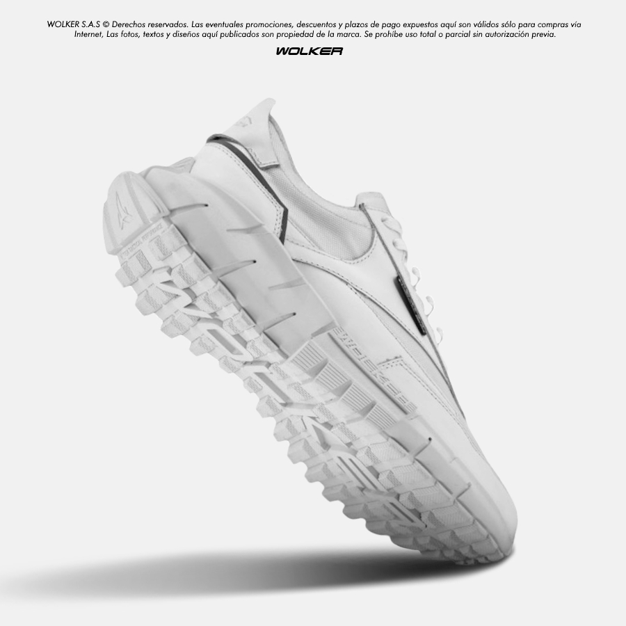 Zapatillas Tenis Icon Blanco, alto rendimiento, Zapatillas en cuero, Tenis para correr, Running shoes, Trekking, Hiking, Tenis para hombre en cuero sport Wolker Belfort 8