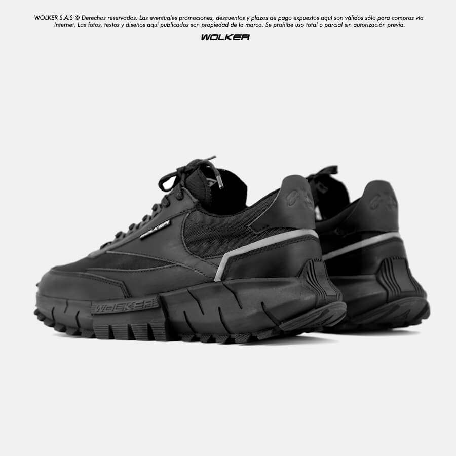 Zapatillas Tenis Icon, alto rendimiento, Zapatillas en cuero, Tenis para correr, Running shoes, Trekking, Hiking, Tenis para hombre en cuero sport Wolker Belfort 4