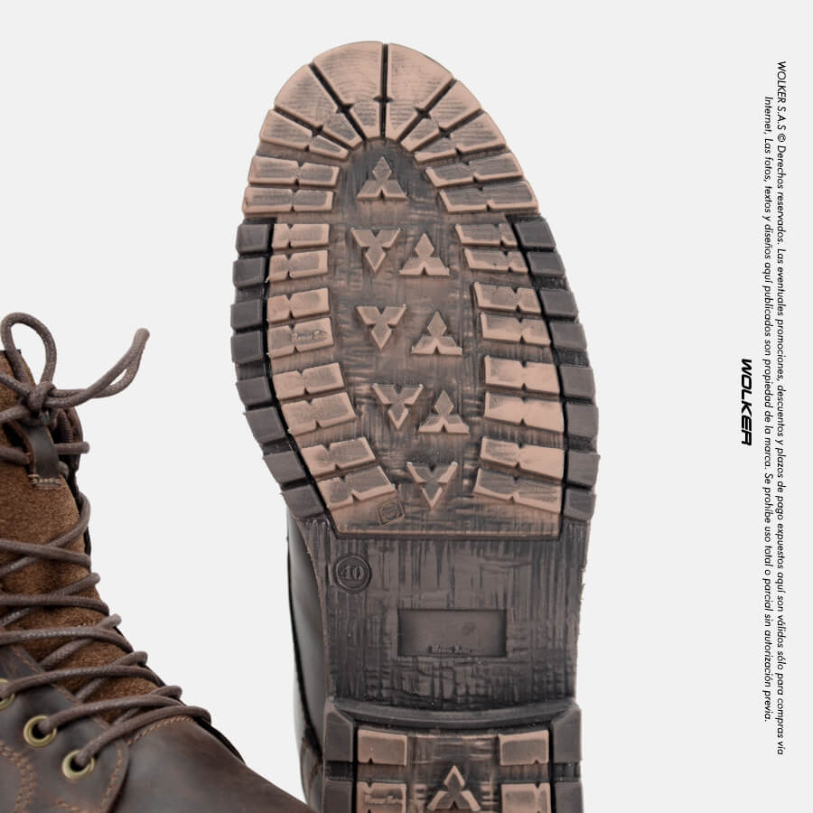 Botas Clasicas en cuero Miel Cafe Vintage para hombre Wolker tienda online, Zapatos y botines en cuero envio gratis a todo Colombia 4