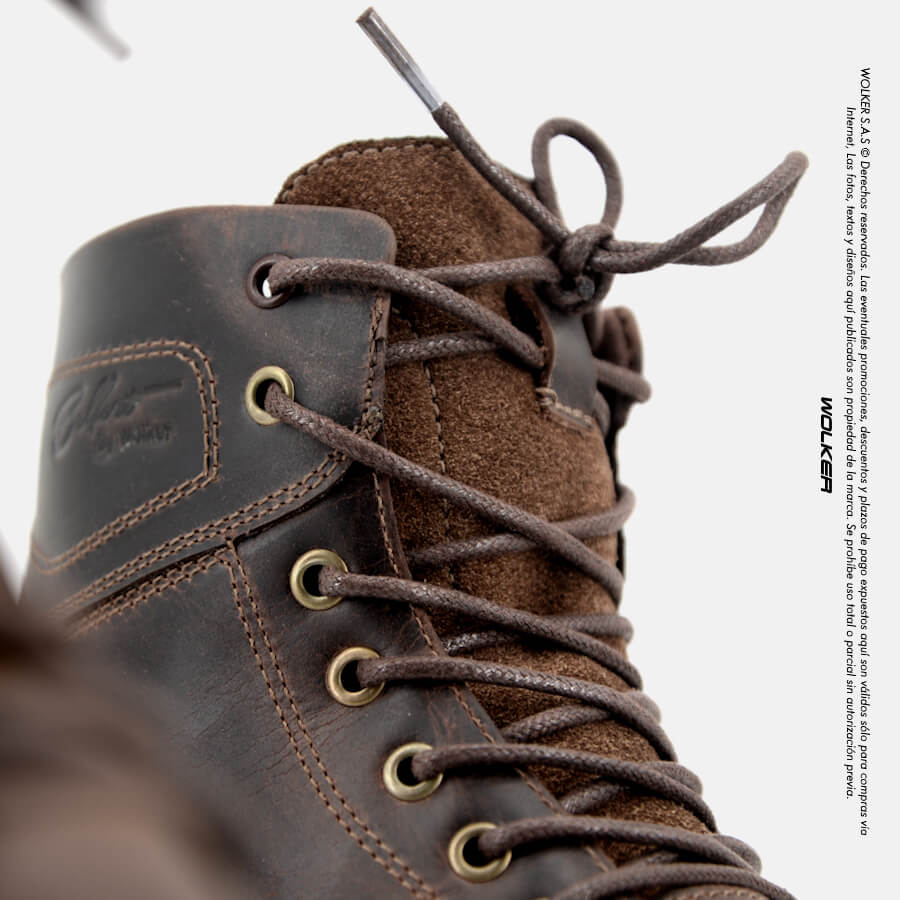 Botas Clasicas en cuero Miel Cafe Vintage para hombre Wolker tienda online, Zapatos y botines en cuero envio gratis a todo Colombia 8