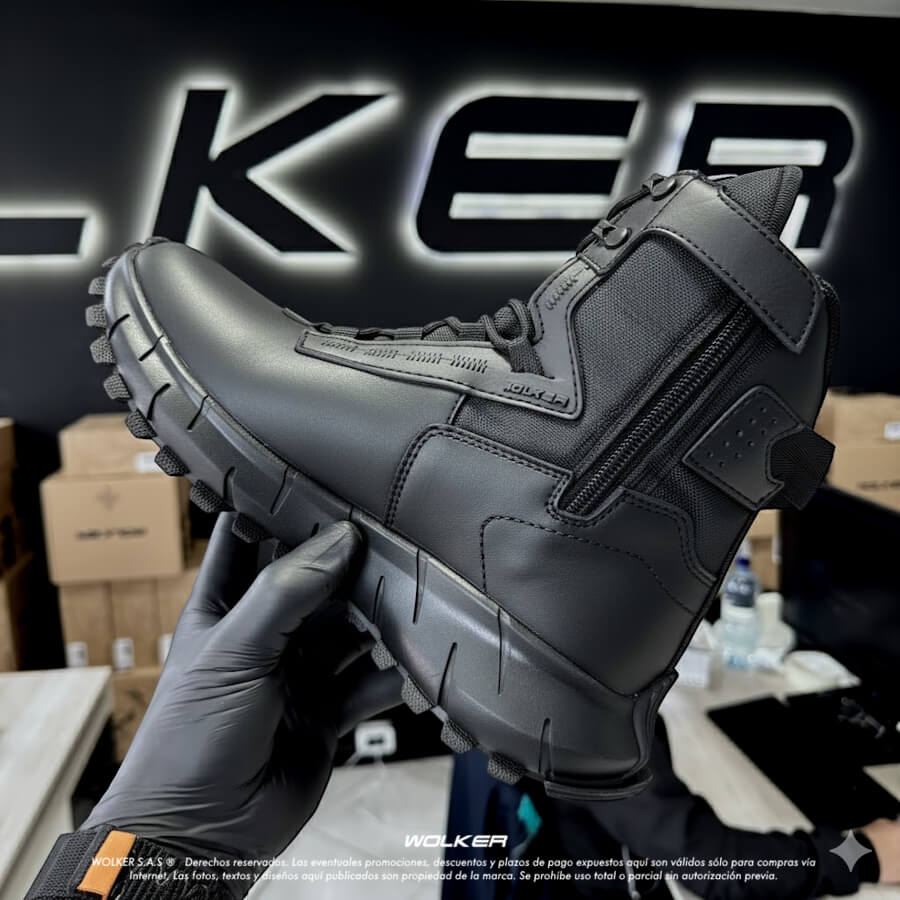 Botas Militares Wolker tacticas en cuero para hombre botas policia Brabus microfibra v_tex tienda online black friday envio gratis Brabus baja 10