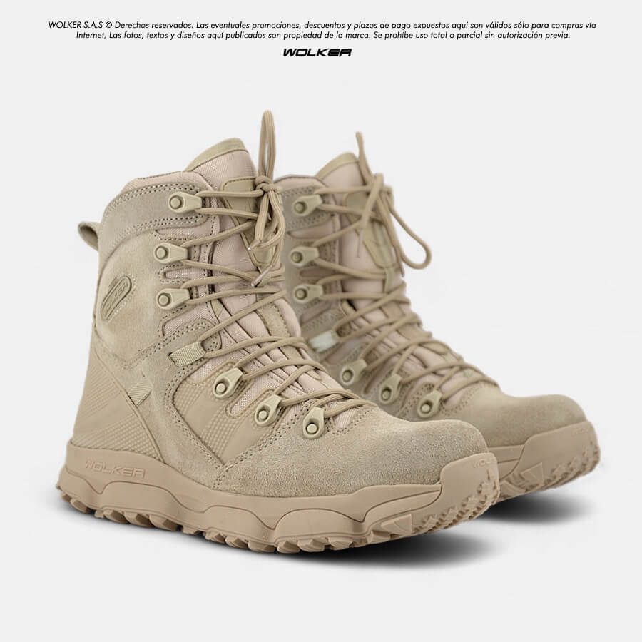 Botas Industriales Wolker puntera en composite, Botas en cuero para hombre, Botas Stark industrial seguridad 1 Botas Arena beige 6